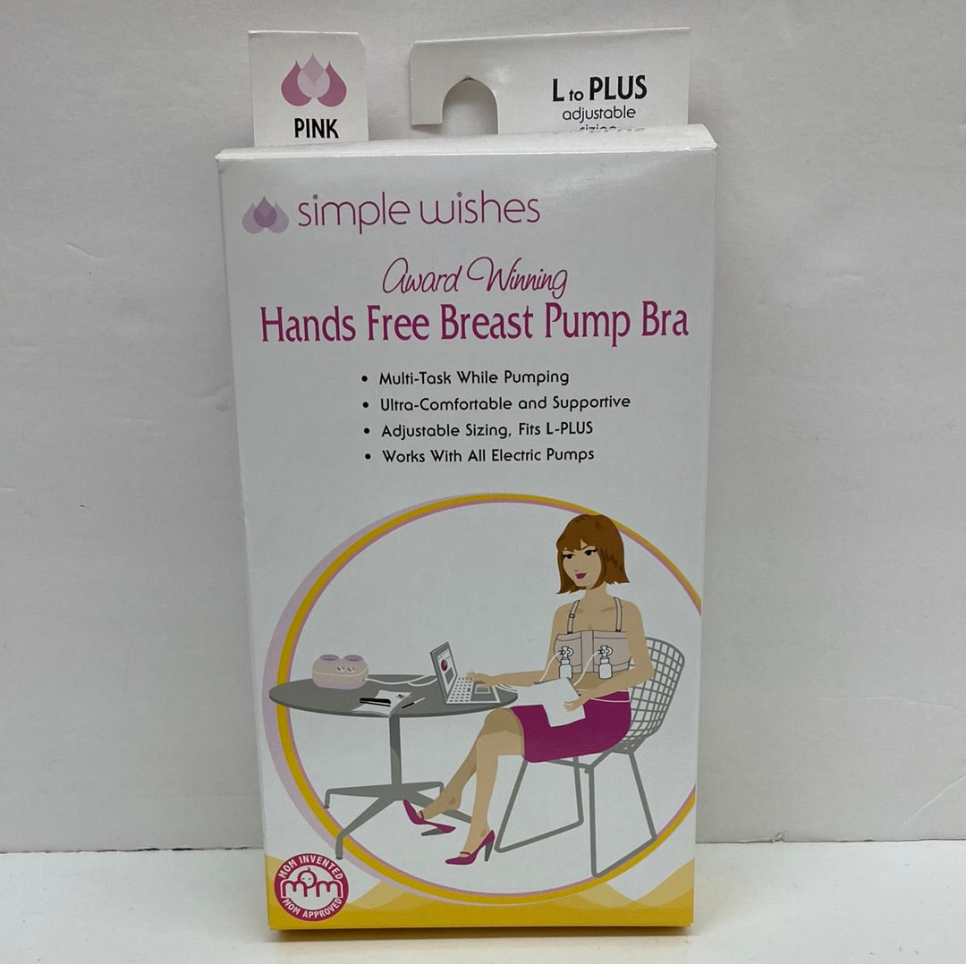 NEW Lansinoh Simple Wishes Hands Free Pumping Bra - Neutral Pink