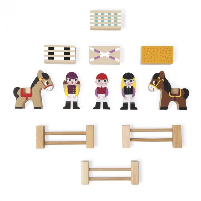 Janod Mini Story Set-Riding School – RG Natural Babies and Toys