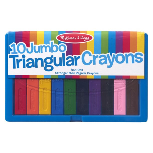 Melissa & Doug Learning Mat Crayons - 5 Colors