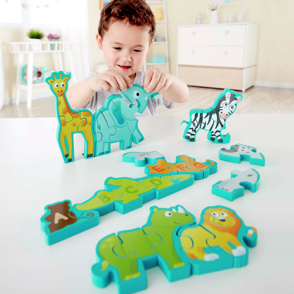 Hape Alphabet and Animal Parade Puzzle – RG Natural Babies and Toys