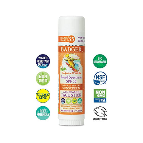 Badger Clear Zinc Sunscreen Reef Friendly SPF 40