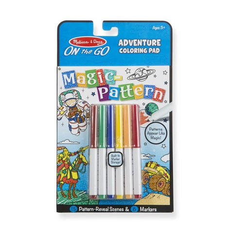 Melissa & Doug On-The-Go Magic-Pattern Adventure Coloring Pad