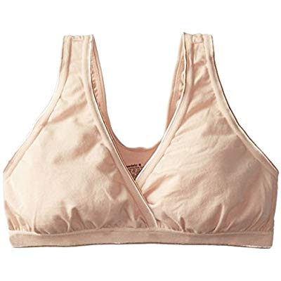 Medela Maternity and Nursing Comfort Bra, Non Wire and Seamless Nursing Bra  for Breastfeeding Moms, Size XL Nude : : Fashion
